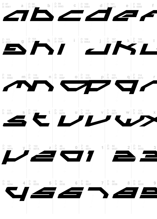 Spylord Bold Expanded Italic